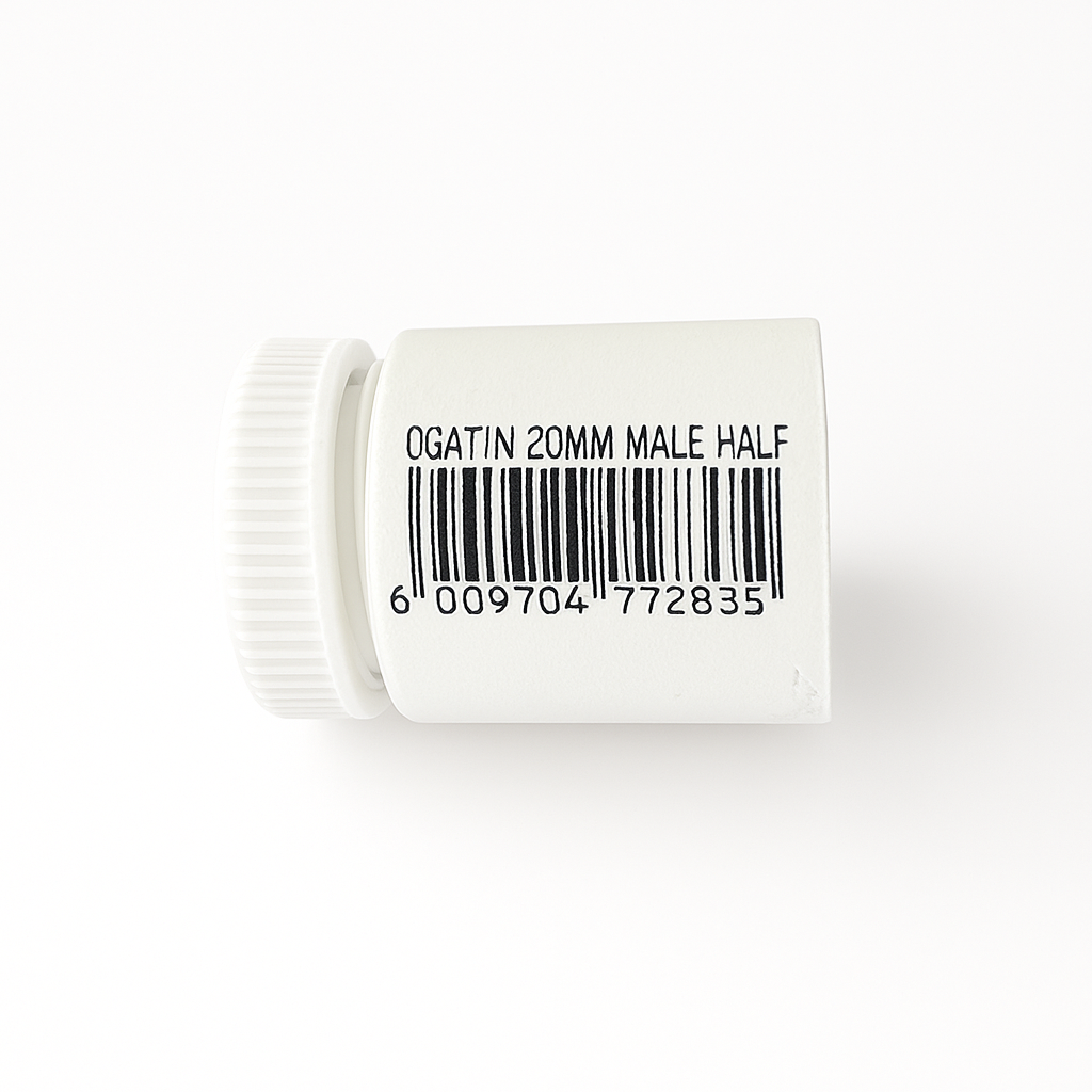 OGATIN BARCODED MALE ADAPTORS 20MM
